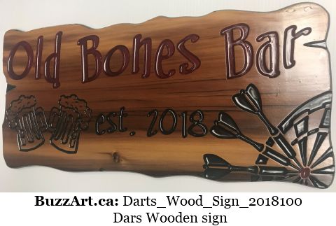 Dars Wooden sign